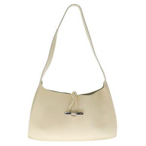 Furla Silver Toggle Button Tote Bag White